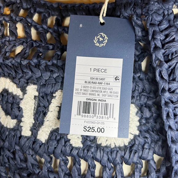 Navy Blue Mini Tote Bag - Picture 4 of 4